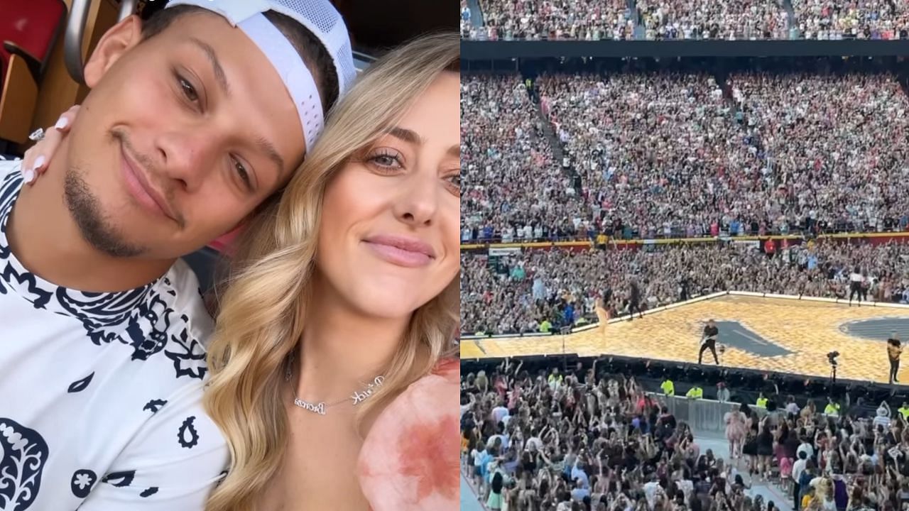 Patrick Mahomes, wife Brittany attend Taylor Swift