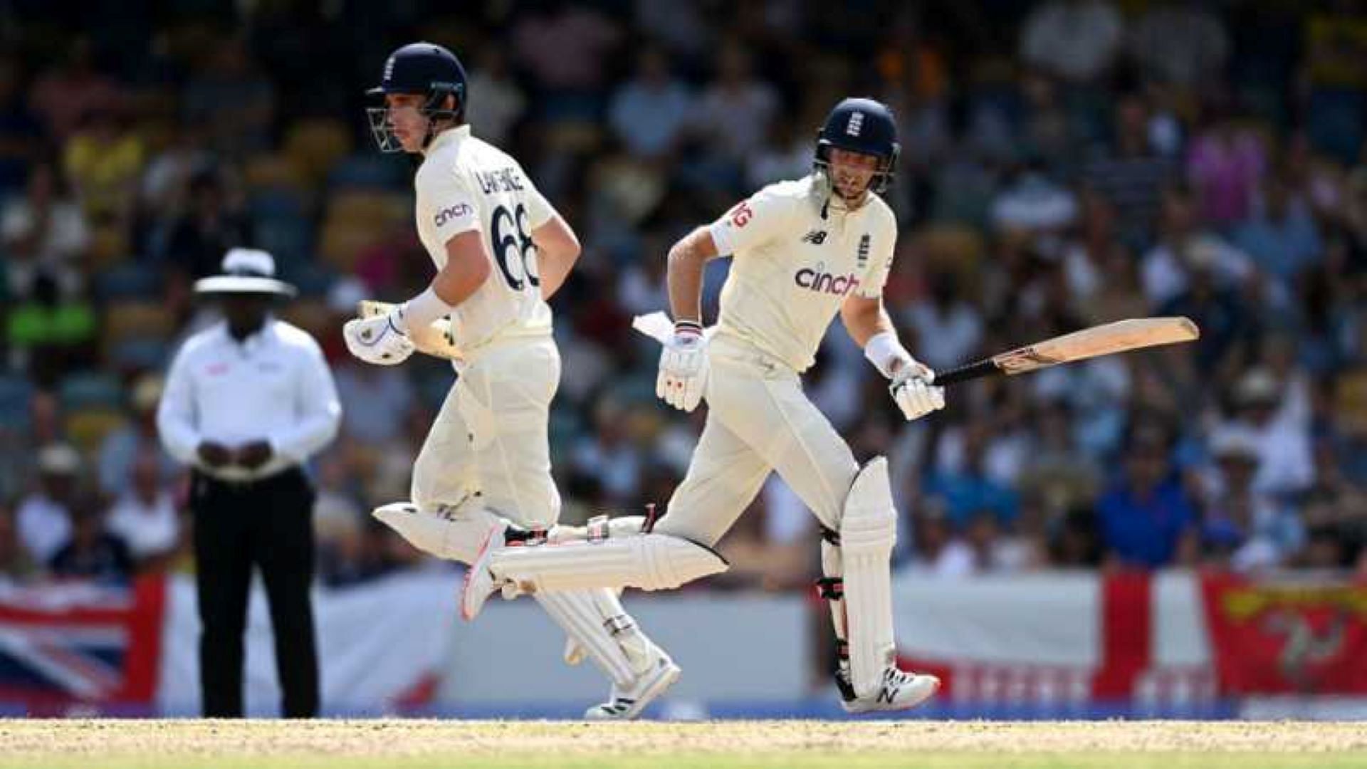 Joe Root and Dan Lawrence shared a magnificent partnership against the West Indies in 2022