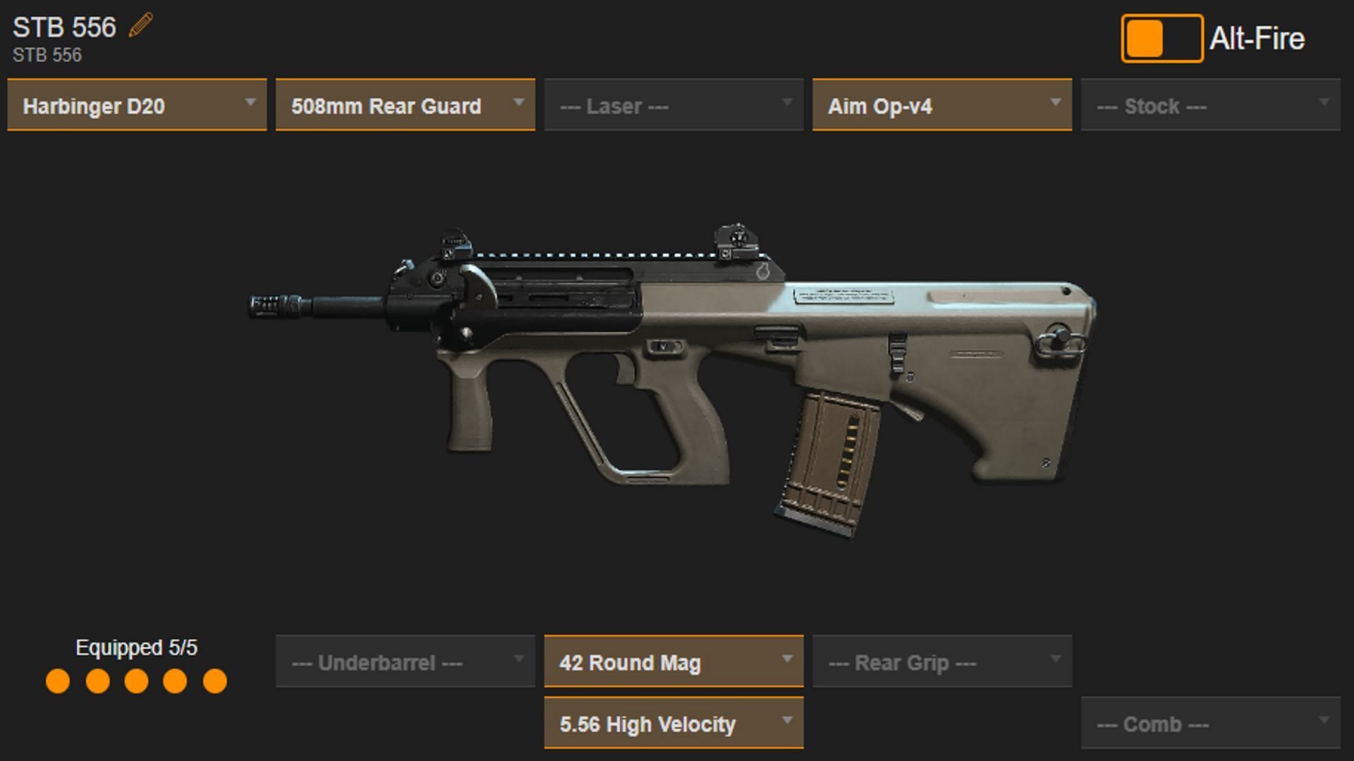 STB 556 loadout (Image via sym.gg)