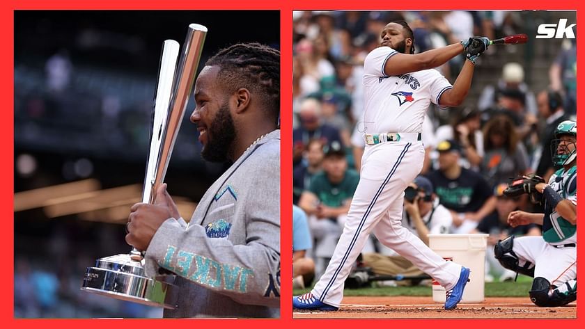 MLB on X: Just like his pops. 💙 Vladimir Guerrero Jr. wins the 2023  @TMobile #HRDerby!  / X