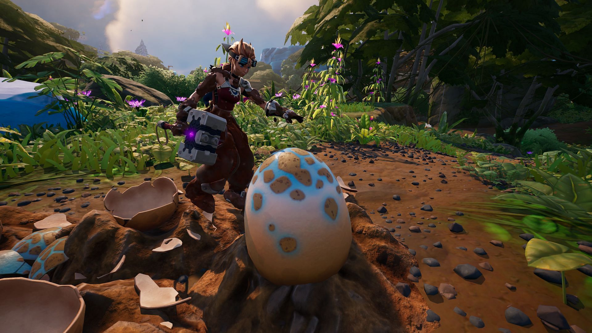Taming a Raptor is relatively faster than hatching a Raptor egg (Image via Epic Games/Fortnite)