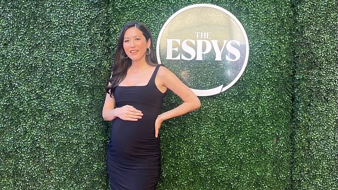 ESPN Analyst Mina Kimes reveals pregnancy in stunning fashion at ESPY Awards 2023