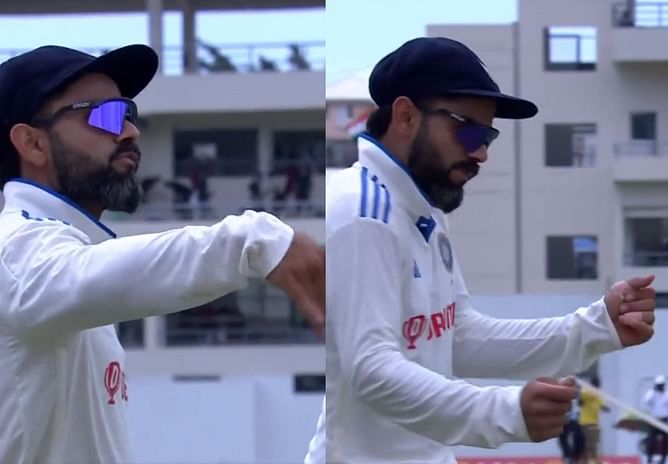 [Watch] Virat Kohli dances while fielding during Day 3 of 1st Test between India and West Indies