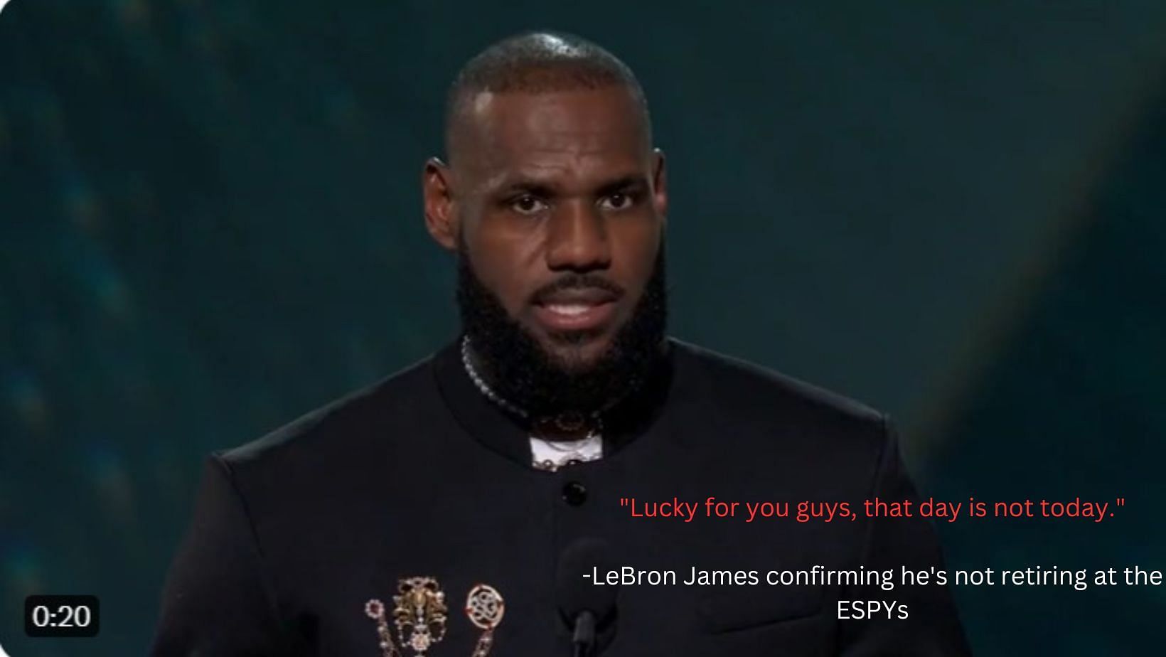 LeBron James announcing that he will not retire has fans going