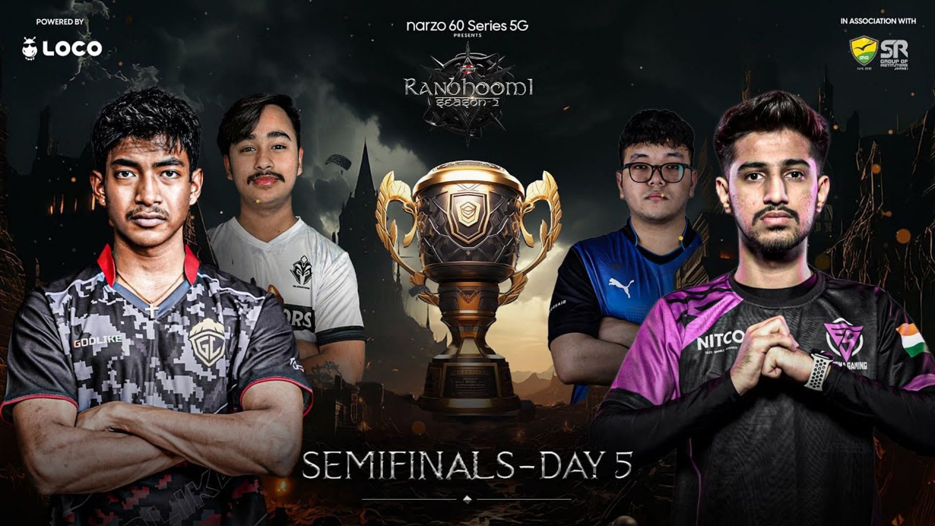 Semifinals of BGMI Ranbhoomi S2 ended on July 8 (Image via Upthrust Esports)