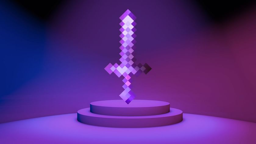 Minecraft Enchanted Purple Sword