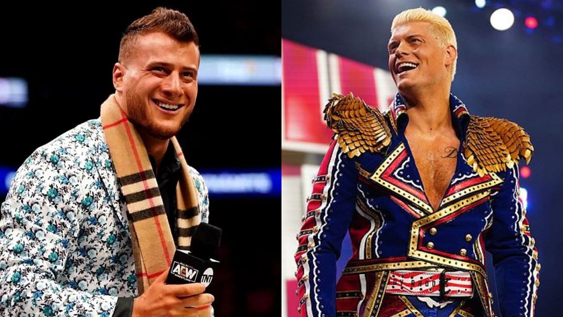 AEW star MJF(left); Cody Rhodes(right)