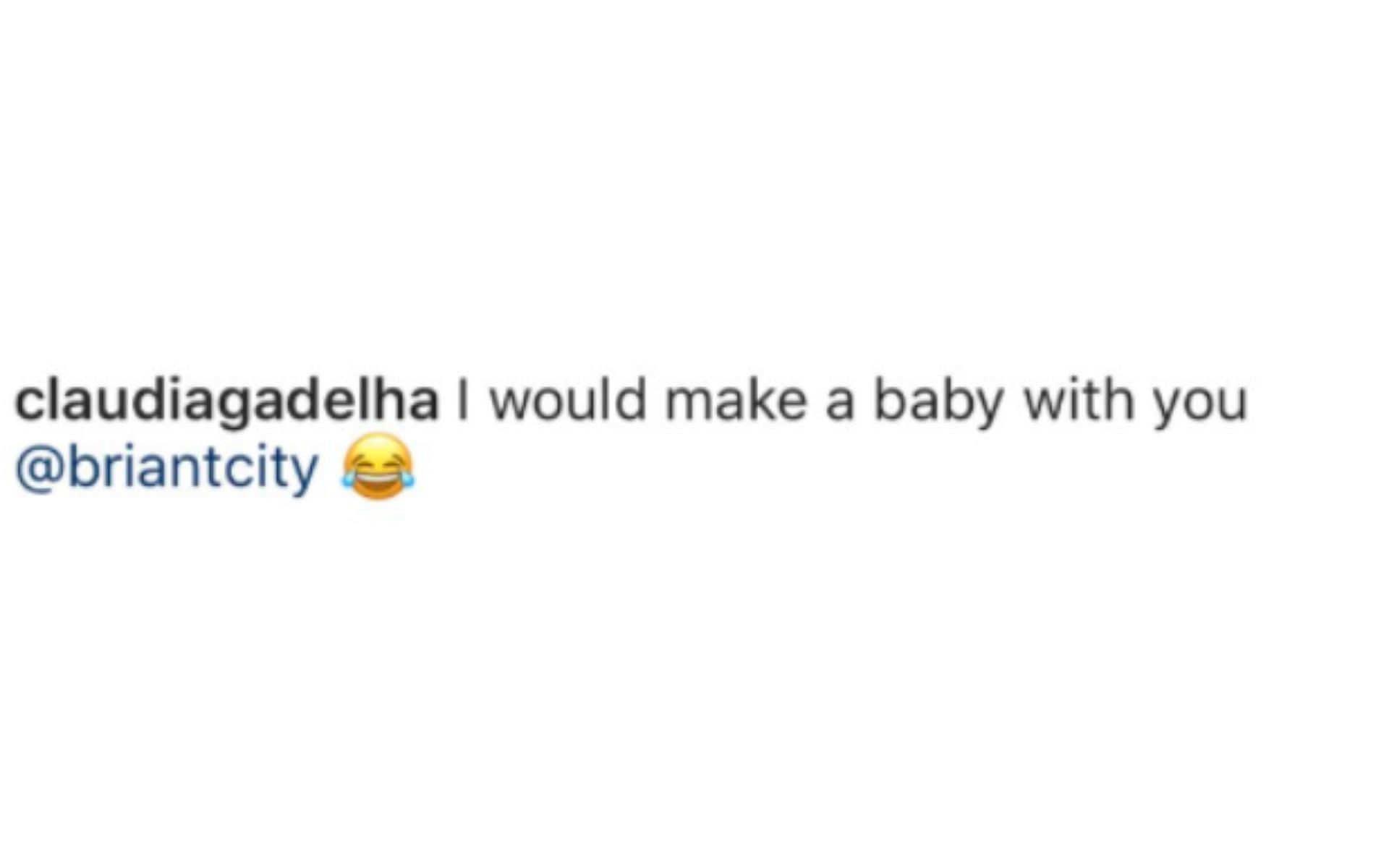 Claudia Gadelha&#039;s comment