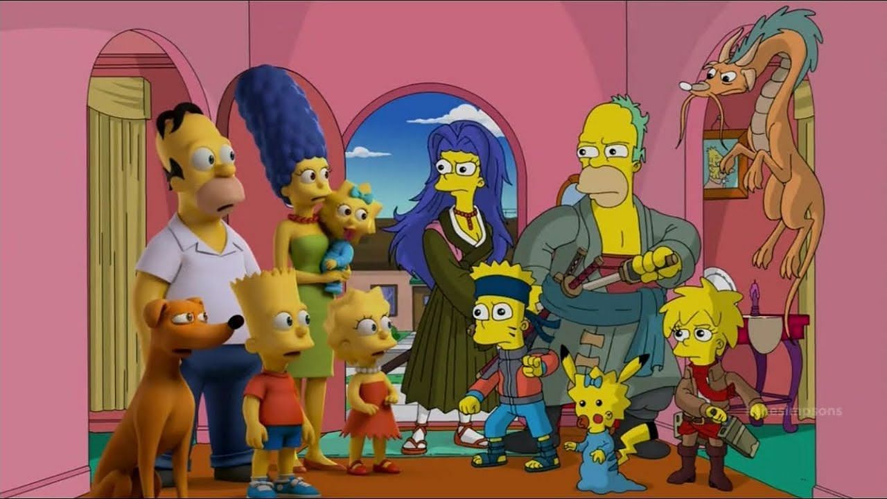 Homer cosplaying as Zoro (Image via Fox Network)