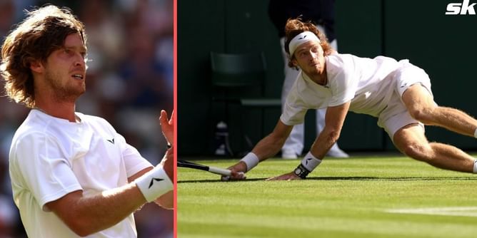 "I am in the quarterfinals, so it was worth it" - Andrey Rublev jokes about hurting his hand after going for diving winner in Wimbledon 4R