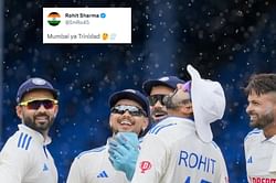“Mumbai ya Trinidad” - Rohit Sharma shares a cheeky post after 2nd Test vs West Indies ends in a draw