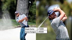 Can NFL star Aaron Rodgers outclass NBA king Steph Curry to win Celebrity Tournament 2023? Odds for both golfers explored