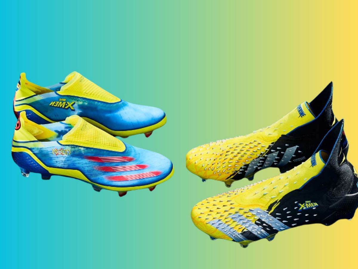 Adidas x X-Men soccer cleat colorways ( image via Sportskeeda)