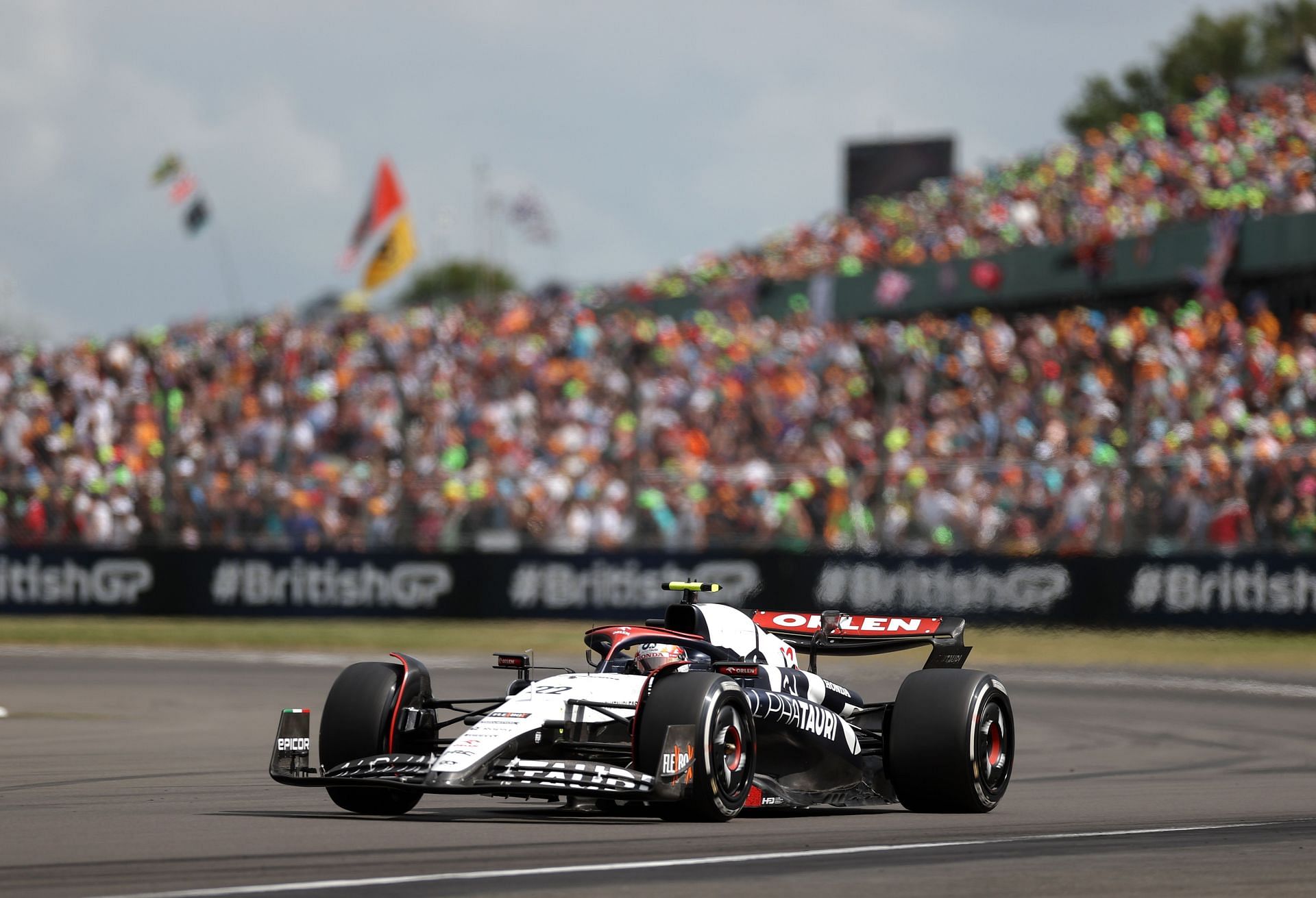 Yuki Tsunoda in the British GP