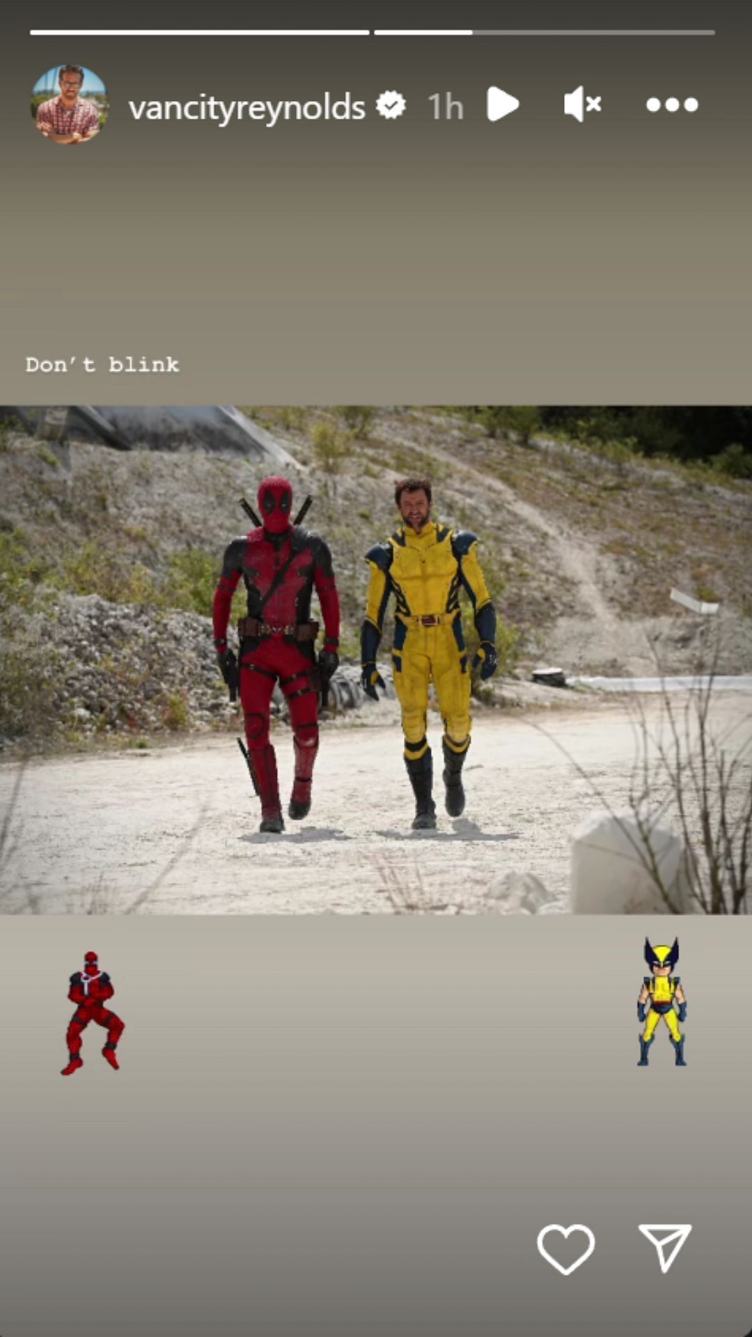 Wolverine and Deadpool (Image via Ryan Reynolds&#039; Instagram)
