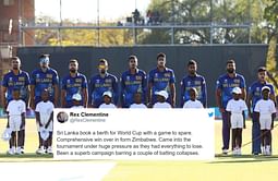 "Kya baat hai"- Twitterati reacts as Sri Lanka qualifies for the 2023 ICC ODI World Cup after winning vs Zimbabwe in Qualifiers