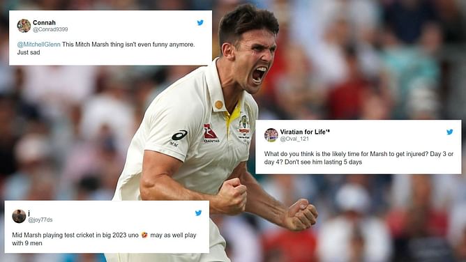 "Marsh will struggle to fill his place. Don't see him lasting 5 days" - Fans react to Mitchell Marsh replacing Cameron Green for the 3rd Ashes Test