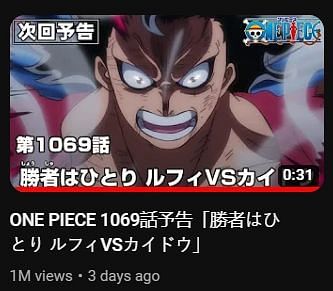 One Piece Episode Preview Hypes The Fandom With Luffy And Kaido S Ultimate Showdown