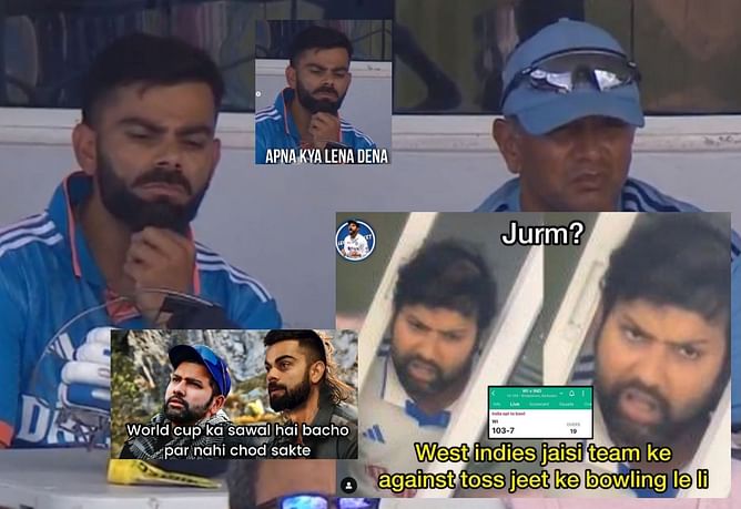 "Statpad hi kar lete ab itna dur khelne gye hi the"- Top 10 funny memes after India's thumping victory in one-sided 1st ODI vs West Indies