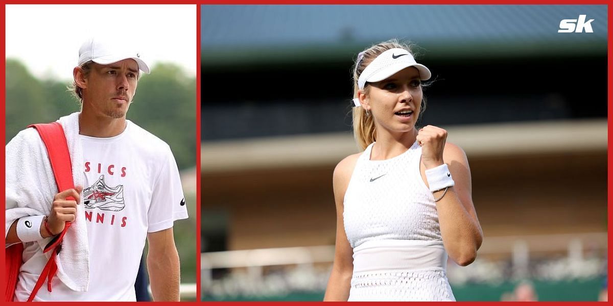 Katie Boulter will partner boyfriend Alex De Minaur for the Wimbledon mixed doubles competition