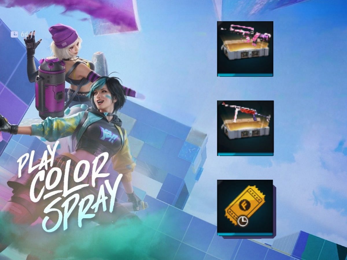 New Play Color Spray event has been introduced in Free Fire MAX (Image via Garena)
