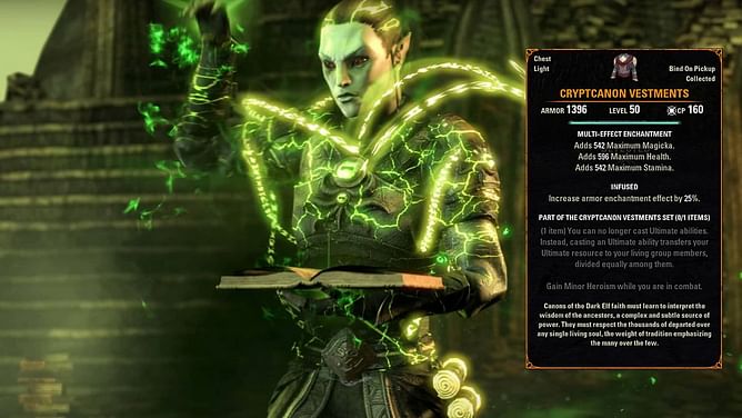 How To Get the Cryptcanon Vestments Mythic in Elder Scrolls Online