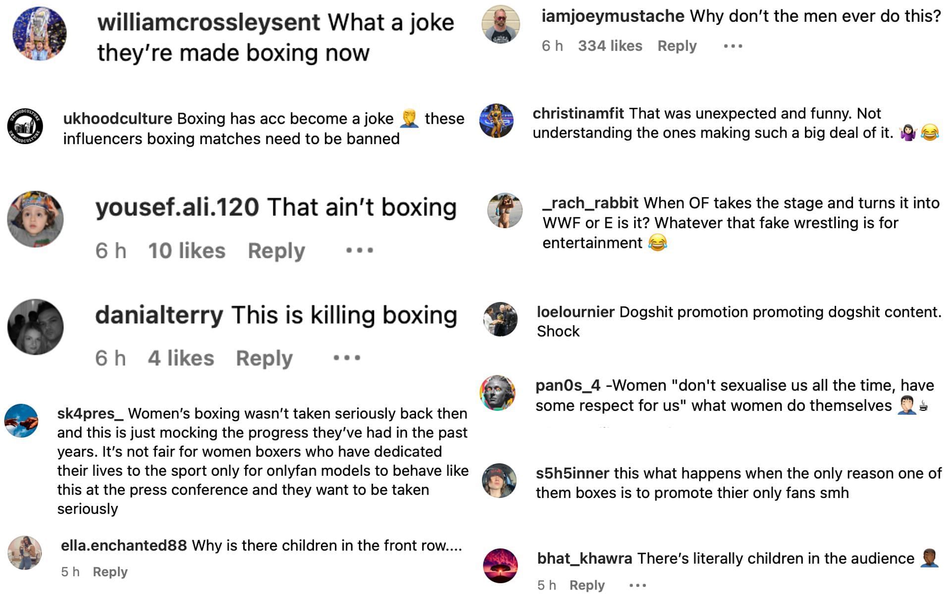 Fans comment on Johns and O&#039;Donnell&#039;s kiss at Kingpyn Boxing face-off. [via Instagram]