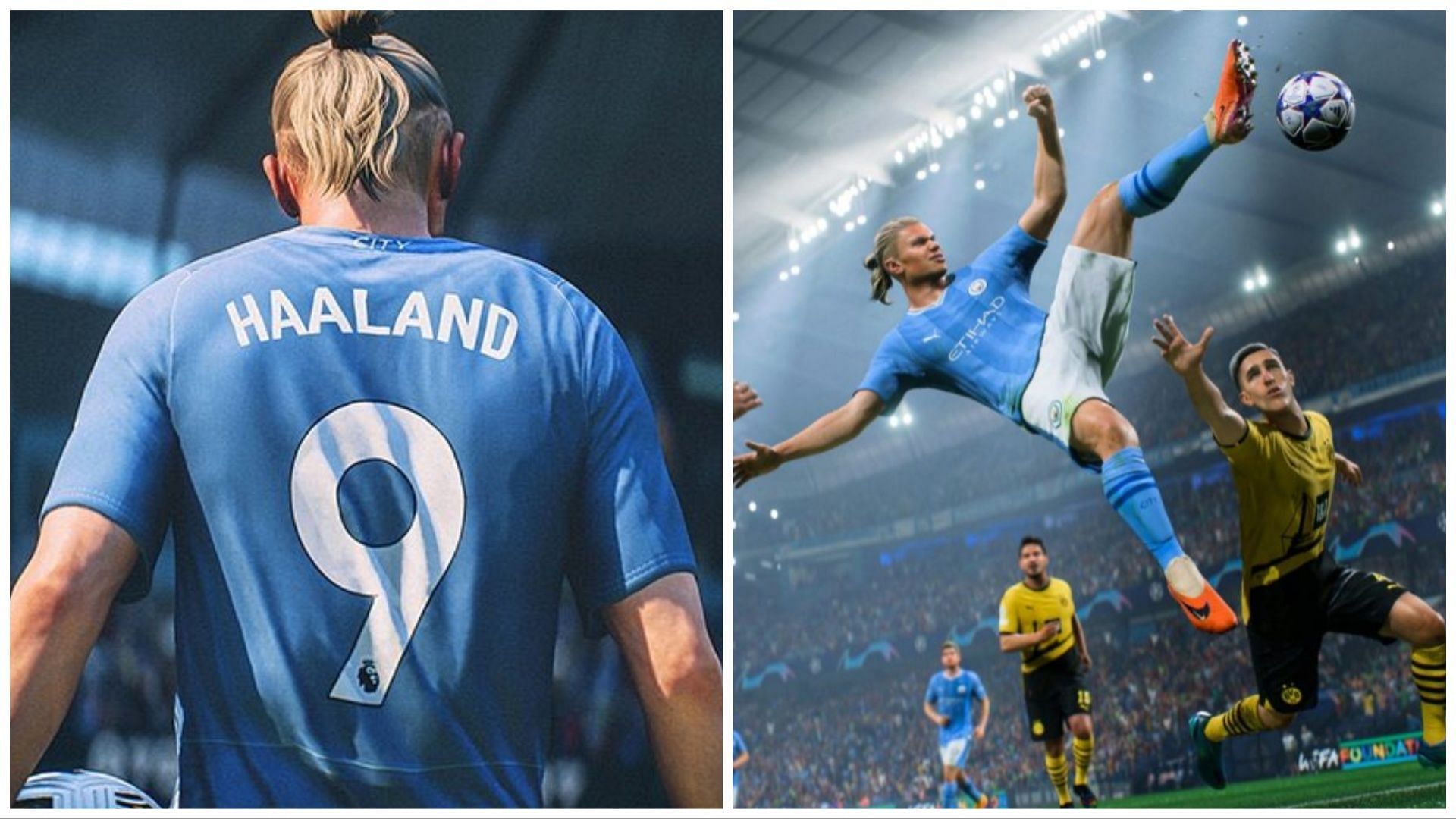 Haaland is the cover star of EA FC 24 (Images via EA Sports)