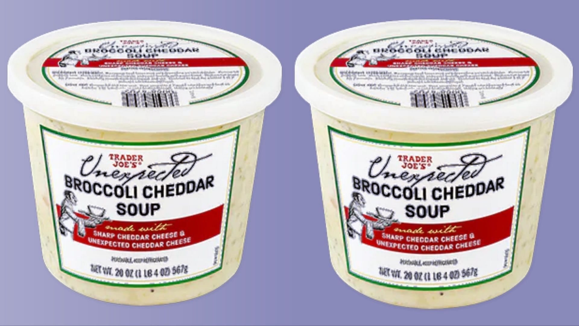 The recalled Unexpected Broccoli Cheddar Soup products are feared to be contaminated with insects (Image via Trader Joe&rsquo;s)