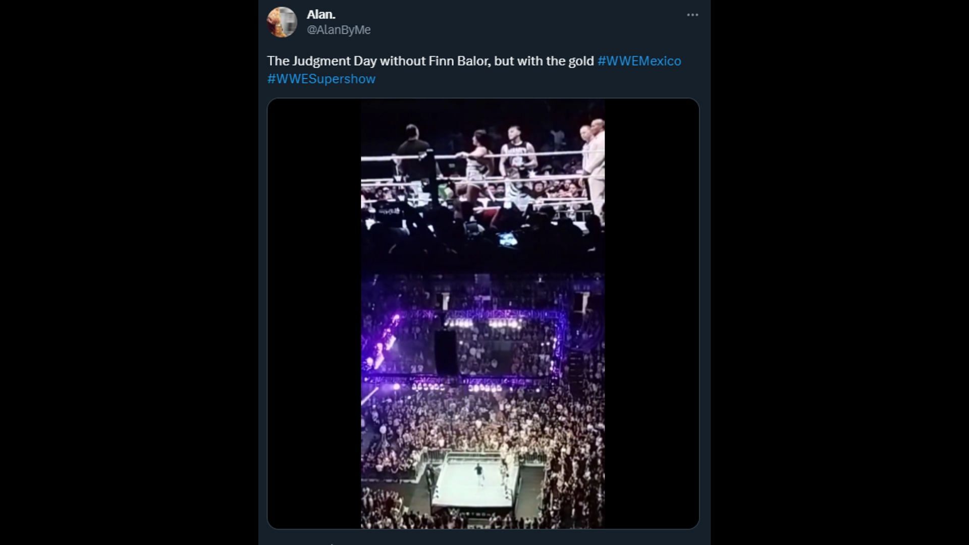 Fans posted about Finn Balor missing the show at Mexico City