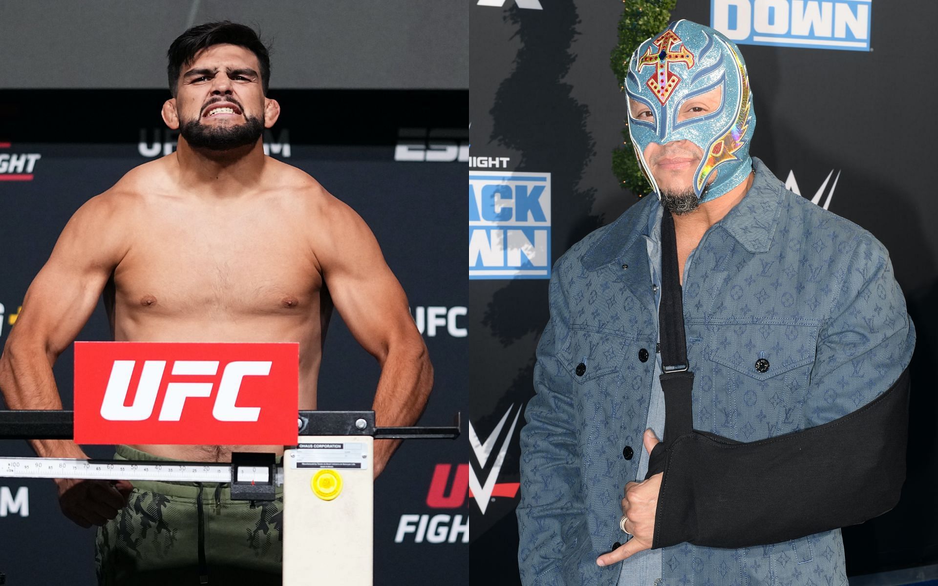 Kelvin Gastelum and Rey Mysterio [Image credits: Getty Images]