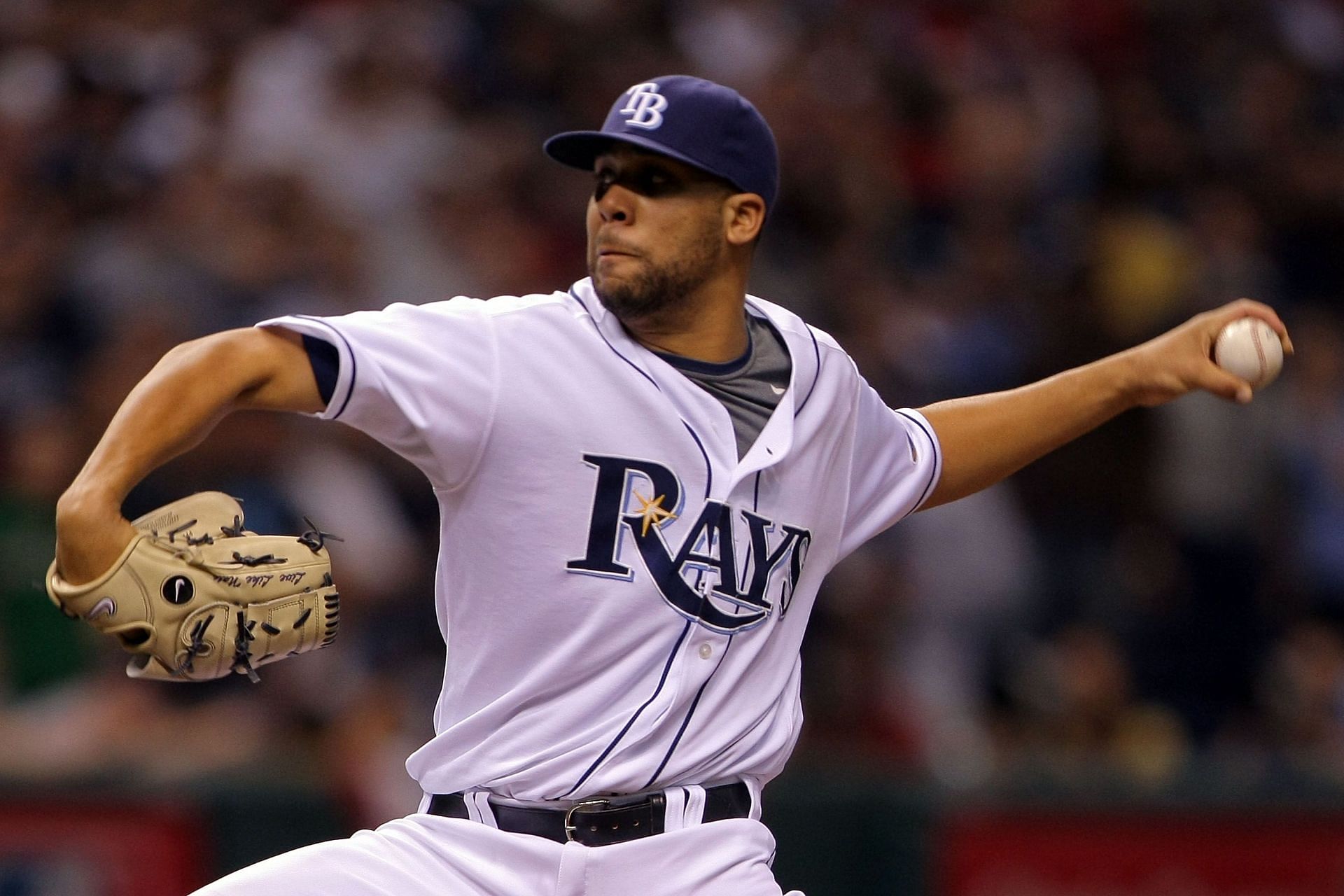 Relief pitcher David Price #14 of the Tampa Bay Rays