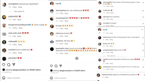 Fans comment on Ciara's Kyoto post (Image credit: @Ciara official IG)