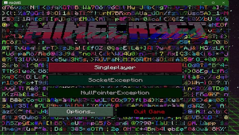 Loading screen of Minecraft error 422 (Image via wiki)