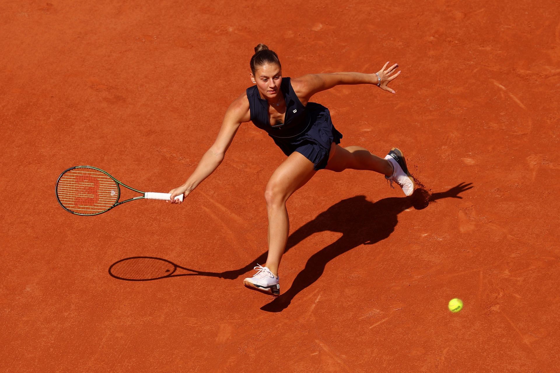 Marta Kostyuk at the 2023 French Open.