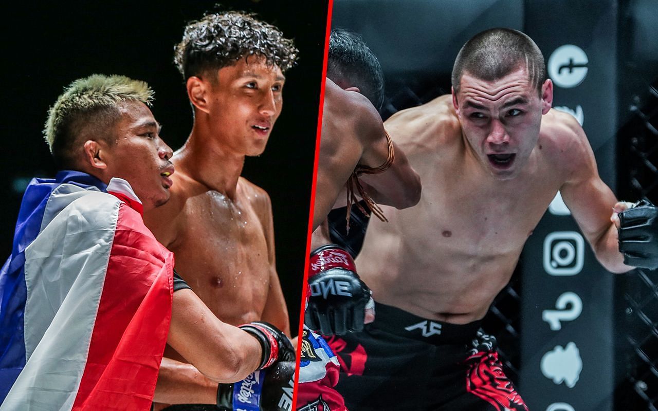 Superlek Kiatmoo9 (L) / Tagir Khalilov (R) -- Photo by ONE Championship