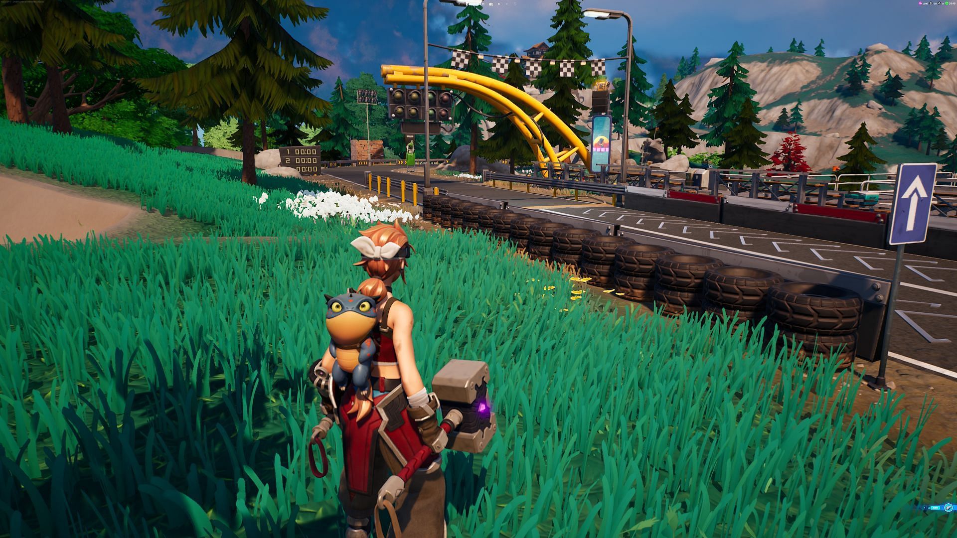 Bouncy objects are easy enough to spot during gameplay (Image via Epic Games/Fortnite)
