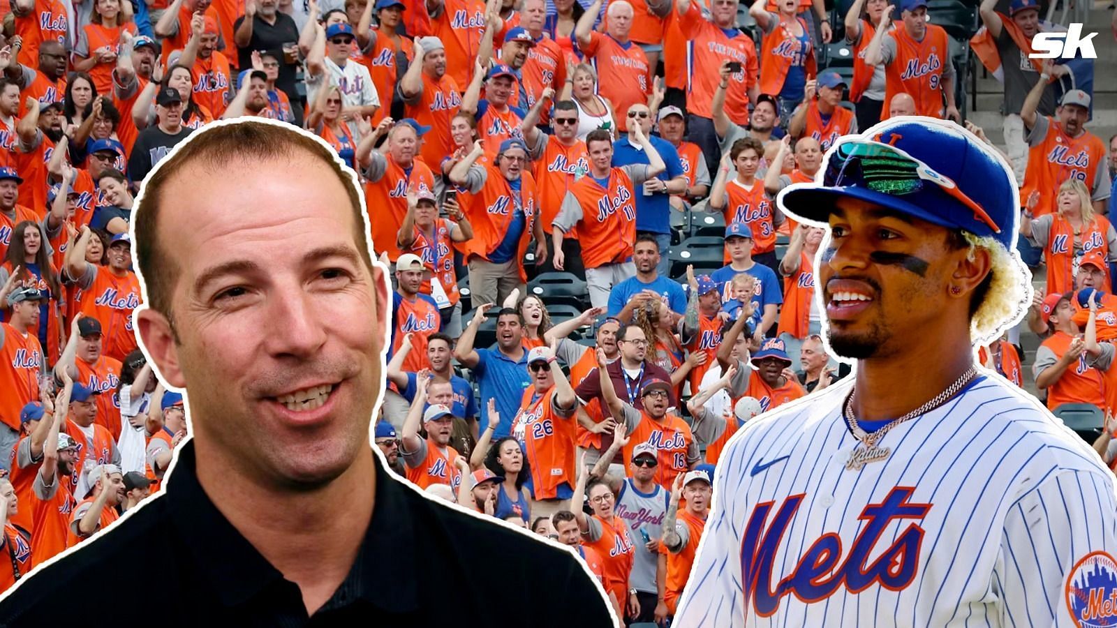 Billy Eppler and Francisco Lindor of the New York Mets