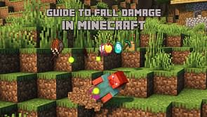 How does fall damage work in Minecraft