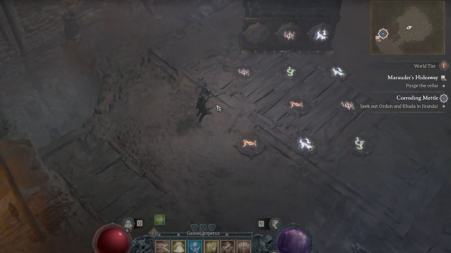 How to solve the Diablo 4 cellar puzzle