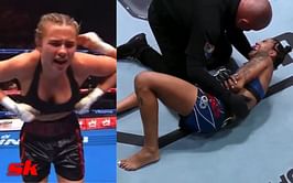 Female boxer flashes after the win, UFC fighter suffers horrific arm break, Ngannou vs. Fury fight slammed by Eddie Hearn: MMA News Roundup