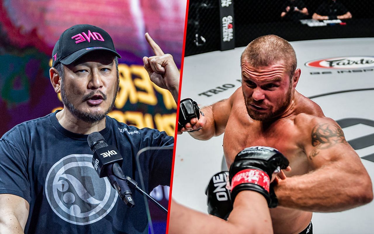 Chatri Sityodtong (L) / Anatoly Malykhin (R) -- Photo by ONE Championship