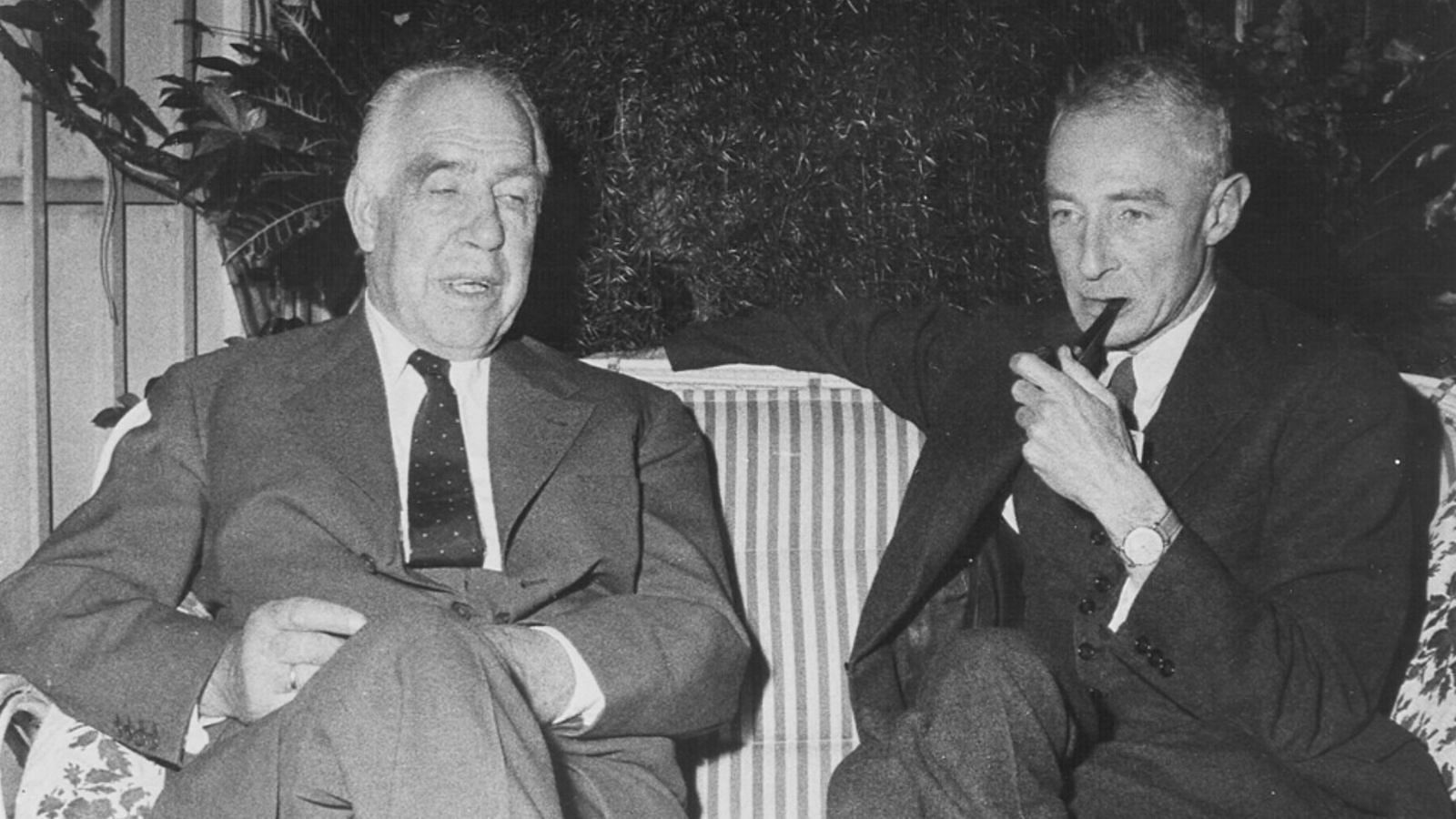 Niels Bohr and J. Robert Oppenheimer (Image via YouTube)