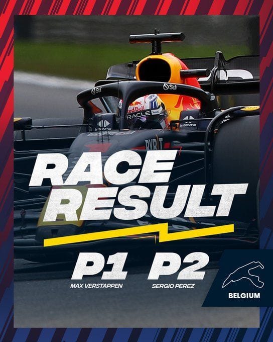 “Nothing I can do” Sergio Perez finishes P2 at Spa after Max