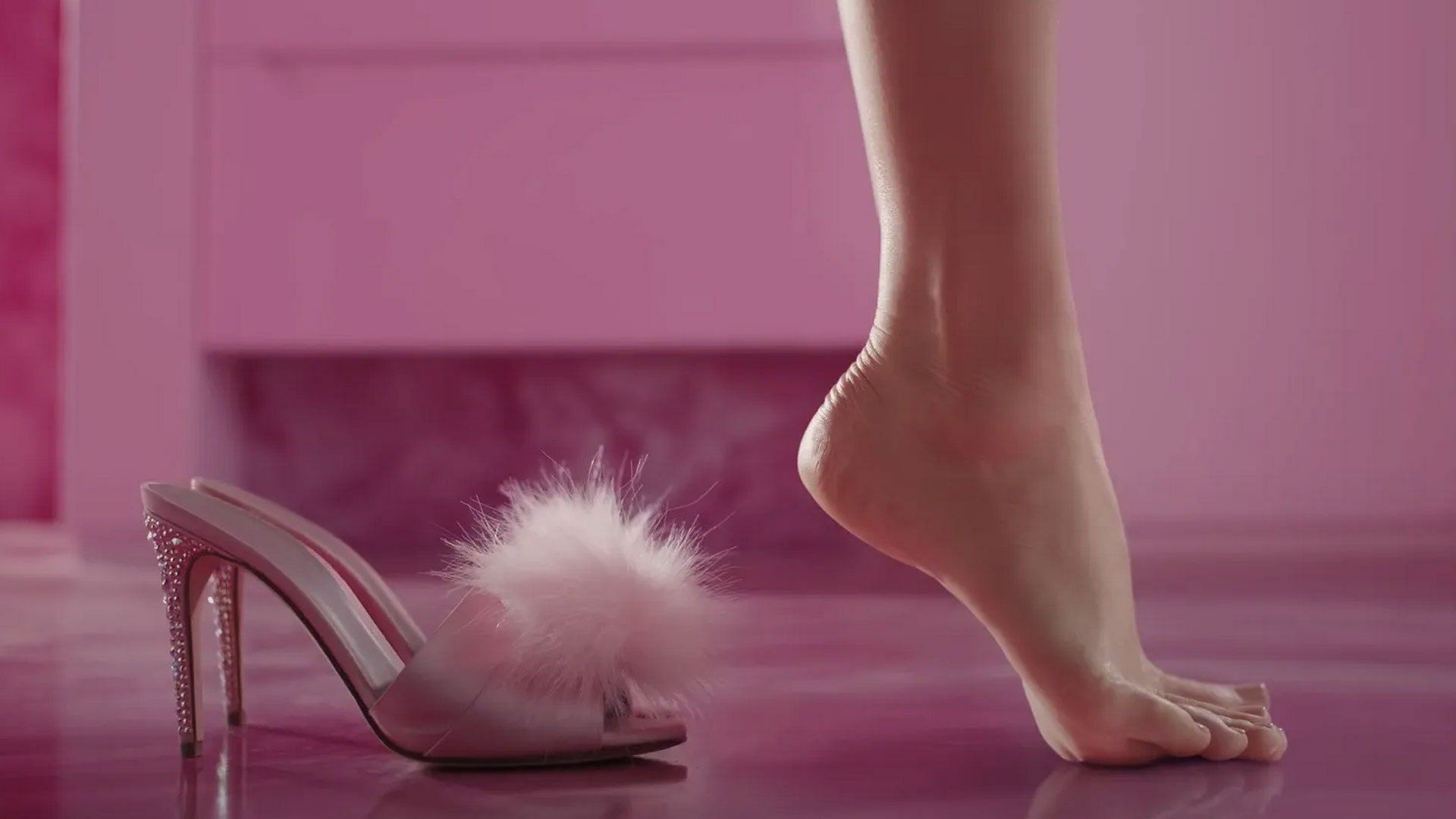 The iconic Barbie feet (Image via Warner Bros.)