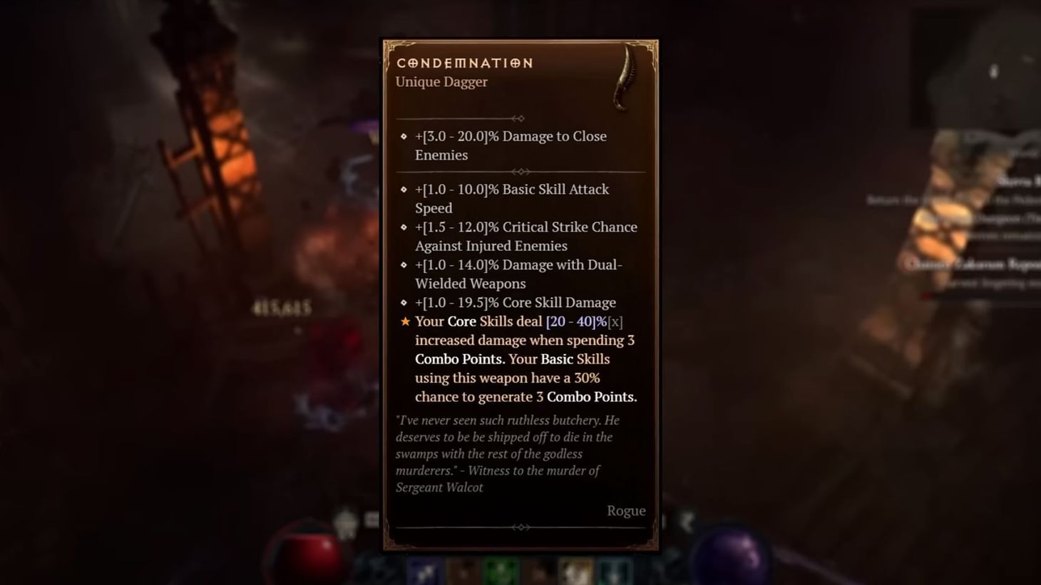 Condemnation in Diablo 4 How to get unique effects, affixes, and more