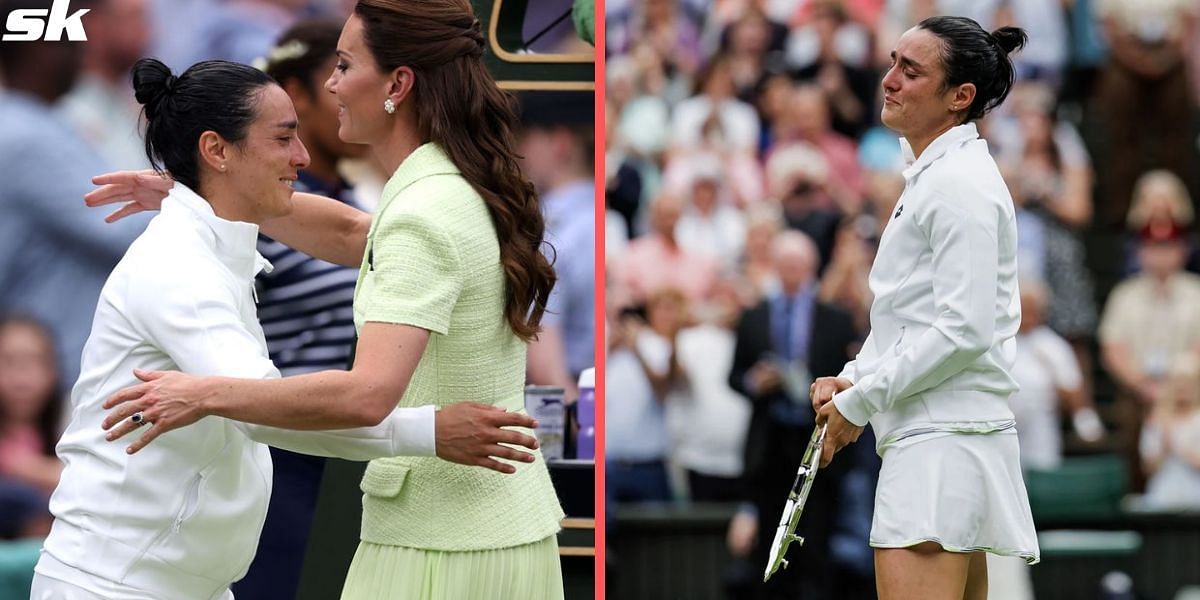 Princess of Wales Kate Middleton consoled Ons Jabeur after her devastating Wimbledon final loss on Saturday, 15 July