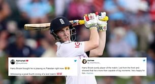 "Great fourth inning of a Test match" - Fans erupt as Harry Brook smashes 75 to keep England alive in Ashes 2023
