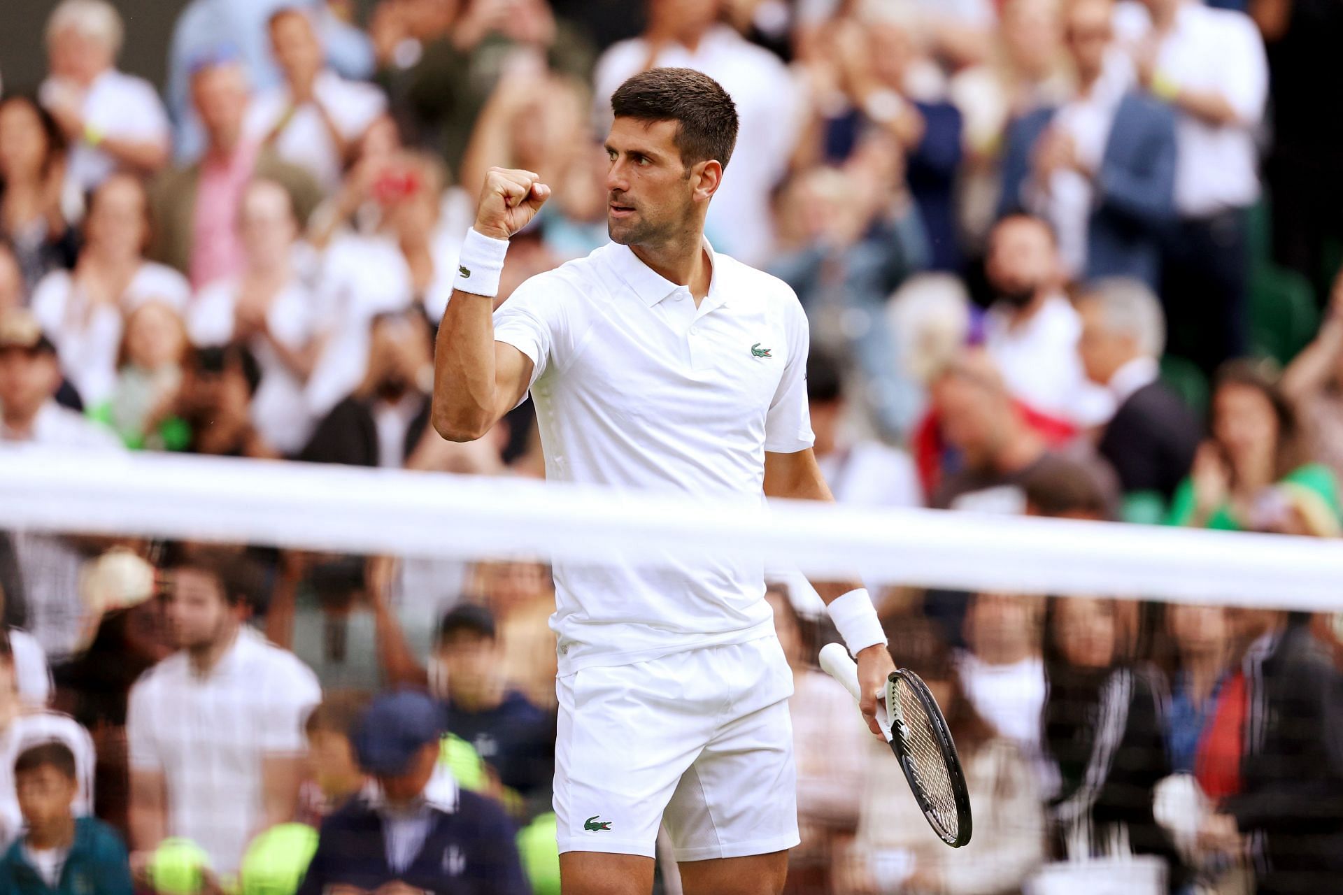 Novak Djokovic at the 2023 Wimbledon,