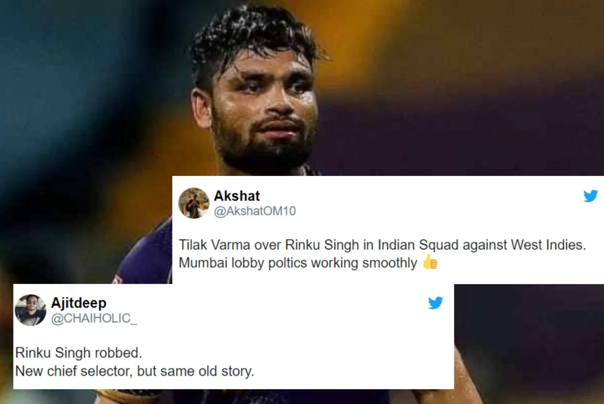 Fans express frustration after Rinku Singh